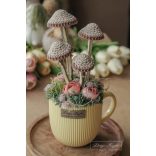 Bögrés Kalaposak-Tavaszi Asztaldísz 4