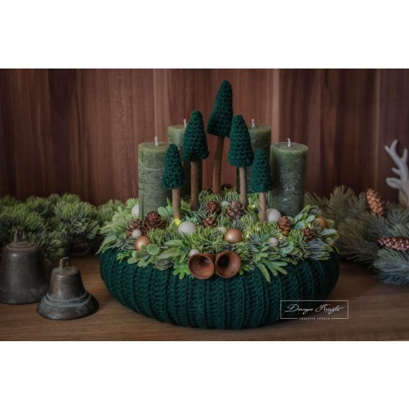 Erdei Hangulat Nagy Adventi Asztaldísz