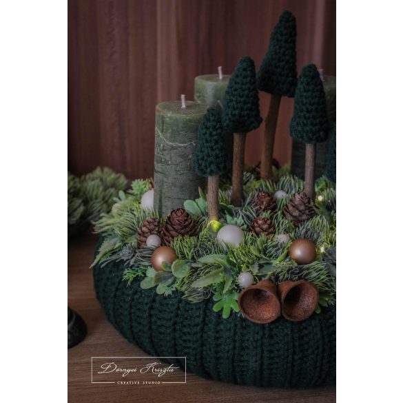 Erdei Hangulat Nagy Adventi Asztaldísz