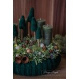 Erdei Hangulat Nagy Adventi Asztaldísz