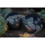 Indigókék Díszes Gömb Szett