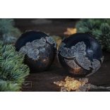 Indigókék Díszes Gömb Szett