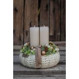 Letisztult Elegancia - Adventi Asztaldísz - 20cm