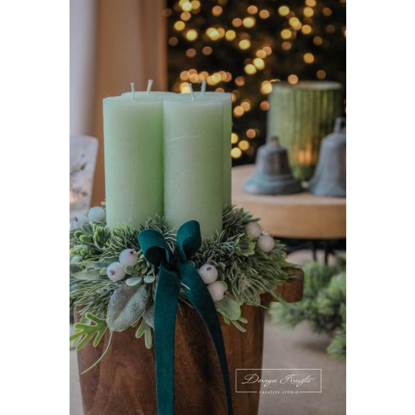 Letisztult Elegancia Adventi Asztaldísz-2